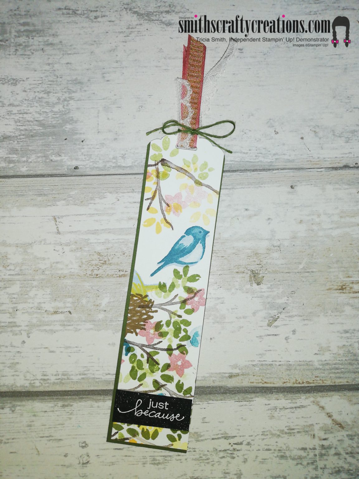 Birds and Branches Handmade Bookmarks - Smiths Crafty Creations