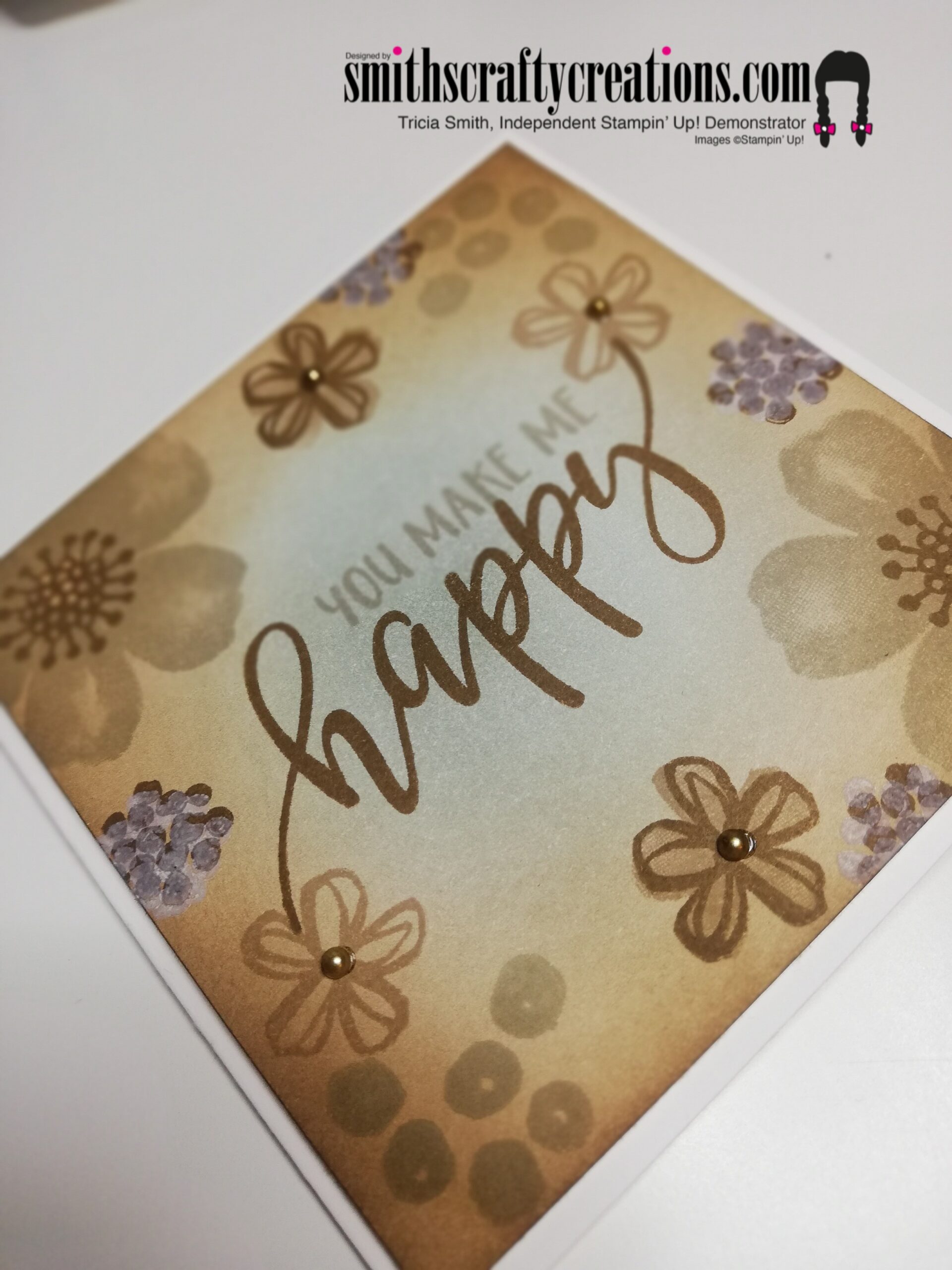 Fun, bright ink blended Handmade Cards