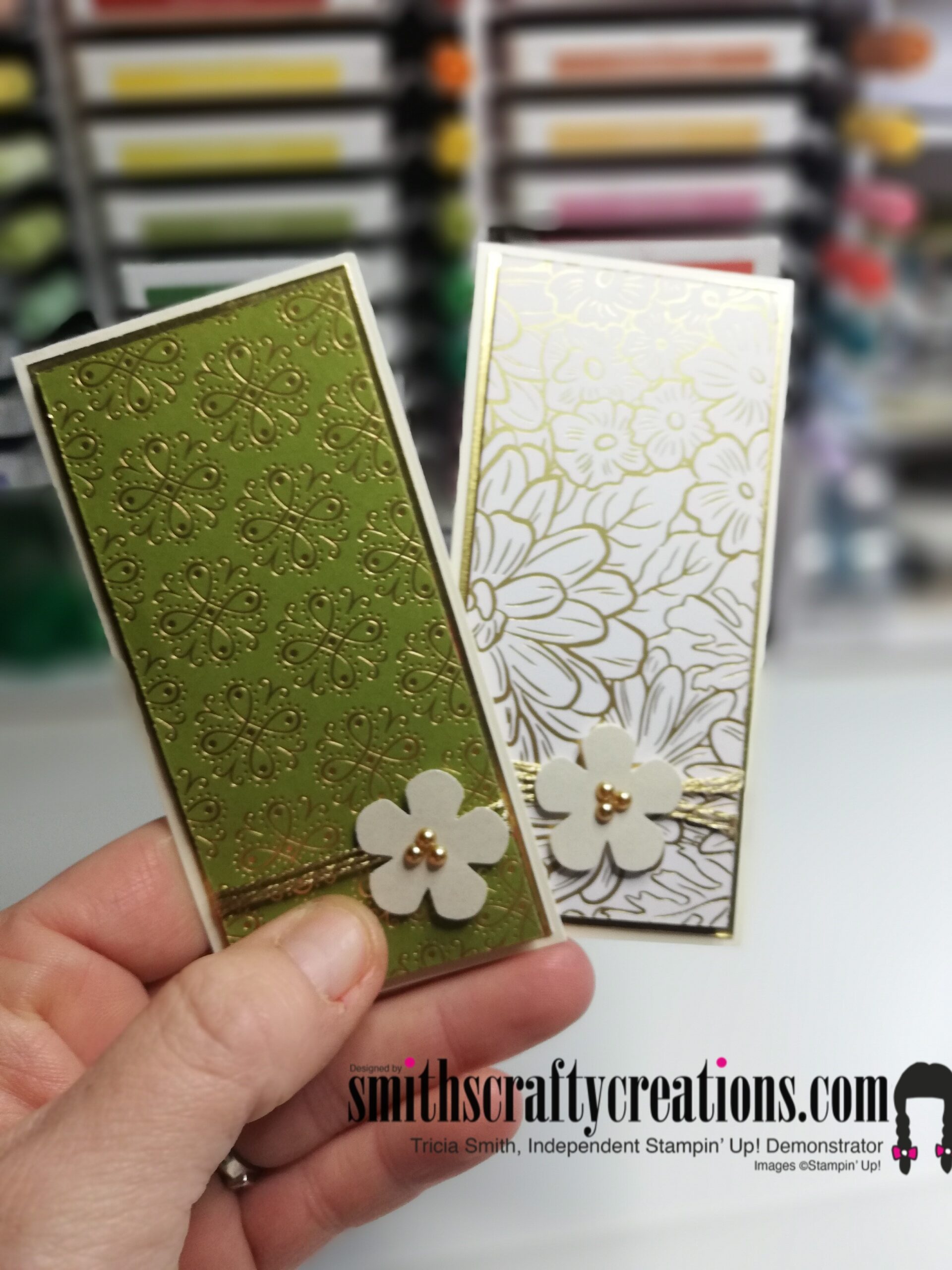 Ornate Garden Notelets and Gold Foil