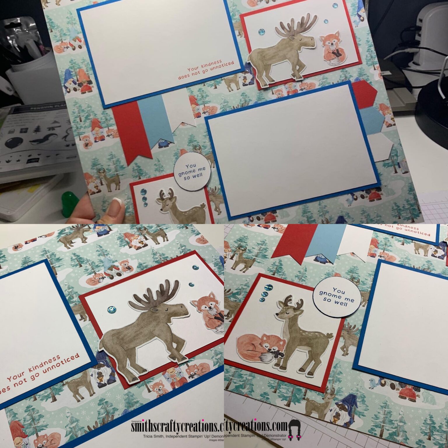 Storybook Gnomes Scrapbook Layout