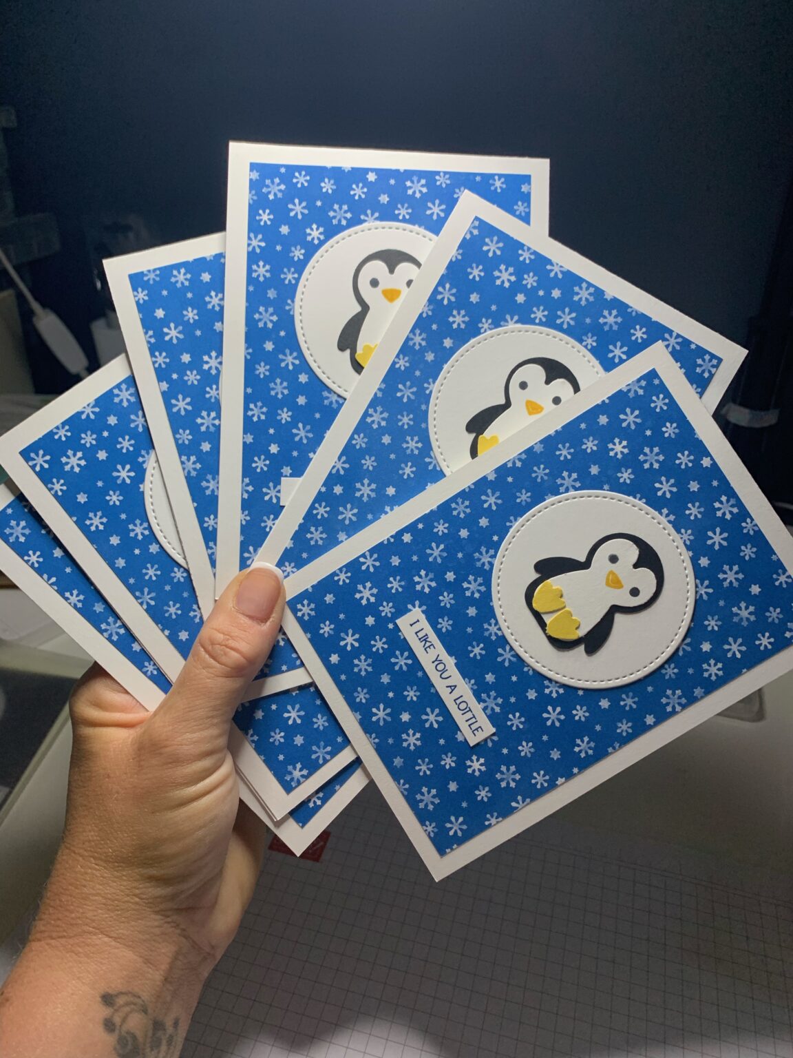 Penguin Place Christmas Cards Smiths Crafty Creations penguin-place-christmas-cards-smiths-crafty-creations