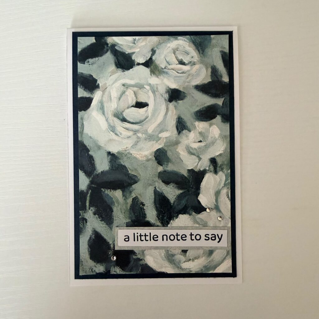 The finished card
