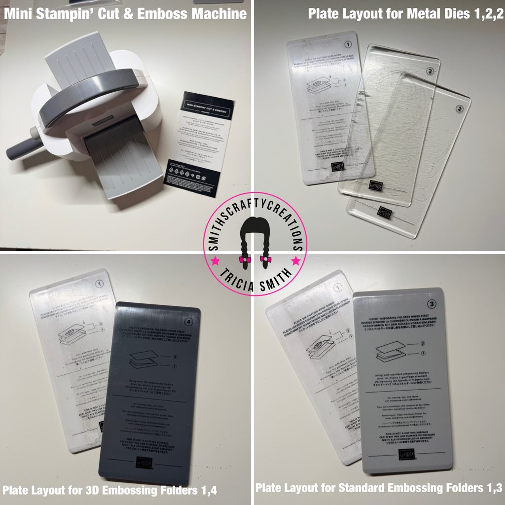 Stampin’ Up! Mini Cut and Emboss Machine ready for die cutting and embossing